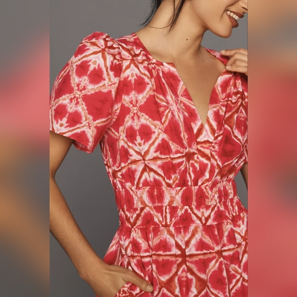 Anthropologie The Somerset Mini Dress in Med Pink - Picture 3 of 10